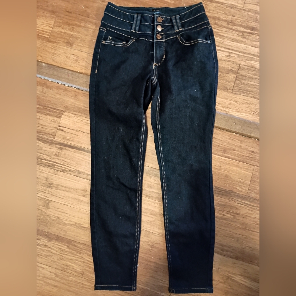 Blue Spice High Rise Dark Denim Jeans